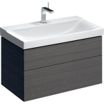 Geberit Xeno2 meuble sous-lavabo 2 tiroirs 88x53cm gris scultura SW417772