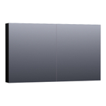 BRAUER Plain Armoire de toilette 119x70x15cm Noir mat SW393050