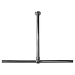 Sealskin Seallux Support de plafond pour tringle de rideau de douche 60cm Aluminium Chrome CO276668618