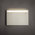 Adema Squared badkamerspiegel - 100x70cm - incl. bovenverlichting - LED - spiegelverwarming - sensor schakelaar SW238221