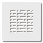 Zeza Grade Douchebakrooster - 13x13cm - wit SW1212694