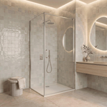 Fortifura Galeria Douchecabine - 80x180x200cm - profiel veiligheidsglas - antikalk - chroom SW1443539