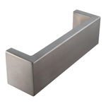 BRAUER Meubelgreep opbouw - 12.8cm - model E - RVS materiaal - aluminium SW27989