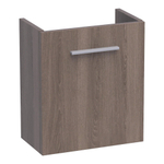 Saniclass Florence Meuble sous lave-mains 39.5x45x21.5cm avec 1 porte frein de chute gauche Legno Viola SW3056