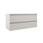 Saniclass Chaci Meuble sous-lavabo - 120cm - 2 tiroirs - sans poignées - cotton mat (beige) SW1212783