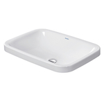 Duravit DuraStyle lavabo encastré sans trop-plein sans trou de robinetterie 60x43cm blanc SW54135