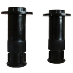 GO by Van Marcke - Helion - jeu de pieds pour receveur de douche 140cm - 15 pièces - noir SW401283