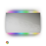 Miroir Looox C line - 140x70cm - éclairage à LED - en haut et en bas - aluminium GA74919