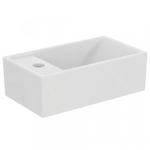Ideal Standard Tempo lave-mains 37x21cm trou de robinet à gauche sans trop-plein céramique blanc SW421008