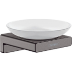 Hansgrohe AddStoris Q zeephouder - met schaal - geborsteld zwart chroom (antraciet) SW651238
