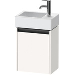 Duravit Ketho.2 Wastafelonderbouwkast - met 1 deur - 36.4x23.8x44cm rechts - met greep antraciet - wit supermat SW772018