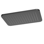 Hotbath Gal Hoofddouche Rechthoek - 27 x - 40 cm - PVD - geborsteld gunmetal (antraciet) SW656194