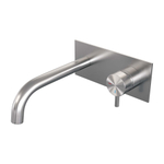 Brauer Brushed Edition Mitigeur lavabo encastrable avec poignée type B5 avec partie encastrable ColdStart Nickel brossé SW374379