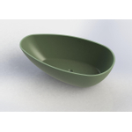 Arcqua Lima Baignoire îlot 170x86x54cm Solid Surface Vert mat SW443808