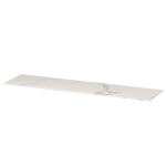INK Topdeck Wastafelblad - 180x45x1cm - tbv onderkast - zonder uitsparing - Keramiek - Statuario glossy SW693135