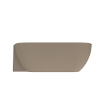 Arcqua Havana Baignoire demi-îlot - 170x80cm - gauche - truffe mate SW1224206
