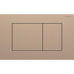 Geberit Sigma40 plaque de commande - rinçage à 2 touches - extra plat - boutons carrés - inox - rouge-or brossé SW1237210
