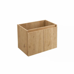 Adema Cadence Wastafelonderkast - 60x55x40cm - ondiep - 2 deuren - greeploos - rustiek eiken SW1475753