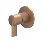 IVY Pact Partie apparente - pour mitigeur de douche encastré - monotrou - rosace ronde - Cuivre brossé mat PVD SW1030976