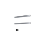 Hotbath &MORE Radiateur sèche-serviettes - 50x38cm - carré - 2 barres - horizontal - avec interrupteur - chrome SW1245730