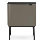 Brabantia Bo Touch Bin Poubelle - 3x11 litres - 3 seau intérieur en plastiques - platinum SW1117522