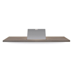 Looox Wood collection tablette de baignoire 88cm avec support acier inoxydable brossé chêne acier inoxydable brossé SW73163