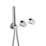 Hotbath Ace Partie apparente - pour mitigeur thermostatique encastré - 2 voies - inverseur - douchette à main - flexible de douche - Chrome SW1117621