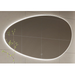 H&R Badmeubelen Organic 2.0 miroir – forme organique – 100 x 65 cm – LED indirecte tout autour – version gauche – Argent SW1111408