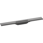 Hansgrohe RainDrain Flex douchegoot - 70cm - wandmontage - brushed black chrome (zwart) SW1590349