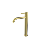 Wiesbaden Style XL wastafelkraan hoog - PVD - geborsteld messing (goud) SW417817