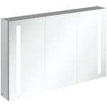 Villeroy & Boch my view 14 My View spiegelkast - met 2 deuren - met geïntegreerde LED verlichting verticaal - 120x75x17.3cm - zilver 1024982