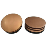 Wiesbaden Set knop/plug badoverloopcombinatie met vulfunctie rond geborsteld koper SW411974
