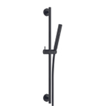 Go By Van Marcke Nero Ensemble barre de douche - 70cm - douchette bâton - 1 jet - anti-calcaire - flexible de douche 150cm - noir mat SW369968