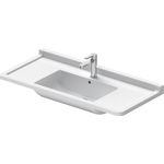 Duravit Starck 3 Wastafel - 105x48.5cm - 1 kraangat overloop - wit 0314048