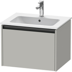 Duravit Ketho 2 wastafelonderbouwkast met 1 lade 61x48x44cm met greep antraciet betongrijs mat SW772184