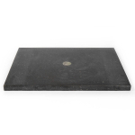 Saniclass Noche Wastafelblad - 60x46cm - 0 kraangaten - 1 sifonuitsparing - basalt gepolijst SW728232