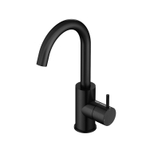 Hotbath Cobber Robinet lavabo 27.8cm 1 trou avec bec rotatif noir mat SW86319