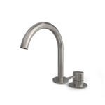 Hotbath BUDDY Wastafelmengkraan - 2 gats - Geborsteld nikkel SW1246271