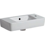Geberit Renova compact lavabo compact avec trou pour robinet à droite avec trop-plein 50x25x15cm m. égouttage blanc SW417354