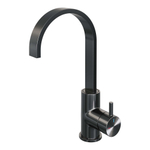 Brauer Gunmetal Edition Ensemble de robinet mélangeur à poser - haut - pivotant - bec plat - modèle b - PVD - gunmetal brossé SW715828