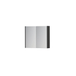INK SPK1 spiegelkast – 70x60x14 cm – 2 deuren, dubbelzijdige spiegeldeuren – Wit hoogglans SW439944