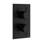 Robinet baignoire Crosswater MPRO - encastrable - vertical - 2 voies - noir mat SW385368