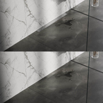 Brauer Caniveau de douche 70x7.5cm avec grille multi-usages et bride inox pour montage mural Inox brossé SW773206