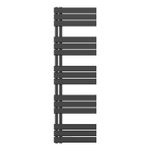 Belrad Radiateur sèche-serviettes - gauche - raccordement/comb - 1600x500 mm - noir SW1152685