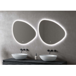 HR Badmeubelen Stone 2.0 Miroir - 67x45cm - droite - dimmable - LED - chauffage miroir SW1111420