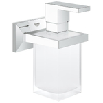 GROHE Allure Brilliant Distributeur de savon - 150ml - avec support - verre - chrome SW392173