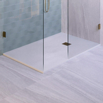 BRAUER Asteroid Douchebak 90x160 incl. antislip en antibacterieel mineraalmarmer mat wit SW543401