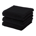 Aquanova London Handdoek - 55x100cm - 3 stuks - Zwart SW485673