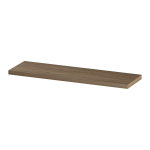 INK 35d étagère murale - 120x35x3.5cm - bord avant chanfreiné - pour niche - MFC Chêne pur SW493825