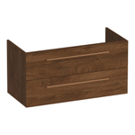 BRAUER Trust meuble sous lavabo 100 excl. poignées à poser 2 tiroirs softclose et 1 découpe pour le siphon - Forest Cacao SW1203891